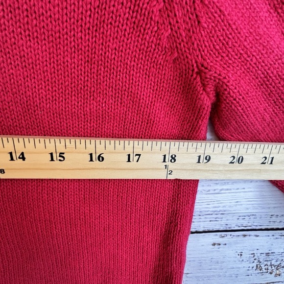 Vintage Christmas Sweater S Full-Zip Cardigan 3D Embroidered Snowman Mock-Neck - Picture 9 of 11